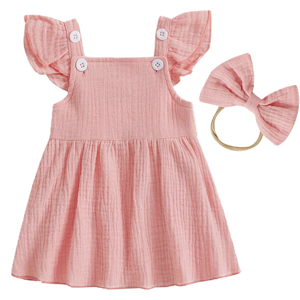 Ainsley Muslin Dress Pink