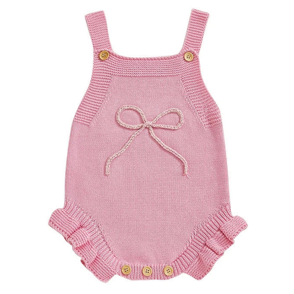 Alexia Knit Romper Pink