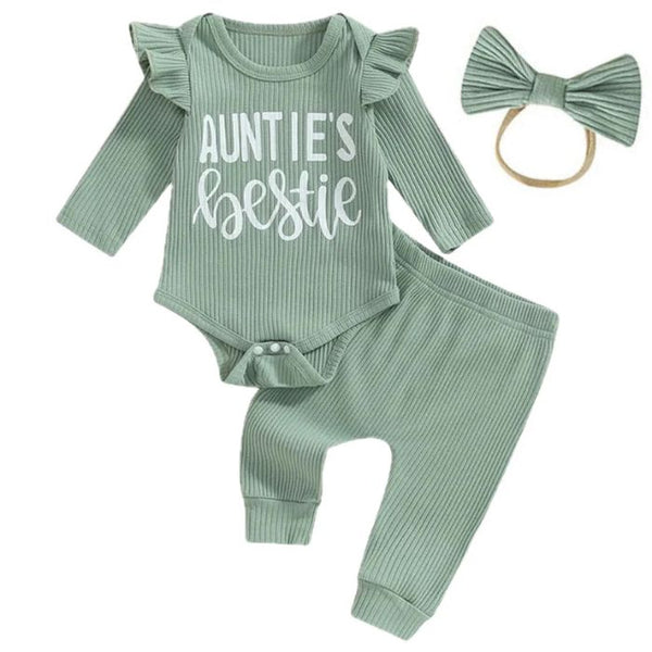 Auntie's Bestie Flutter Set Green