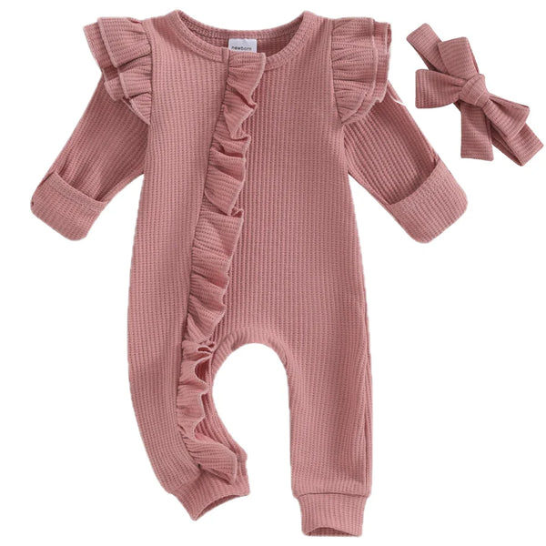 Cassie Ruffle Zipper Onsie