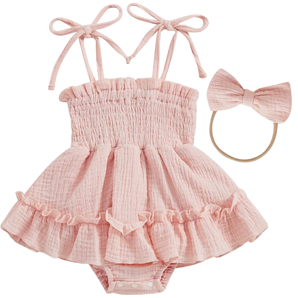 Alexia Romper Pink