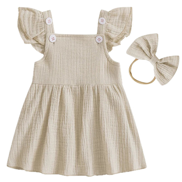 Ainsley Muslin Dress Cream