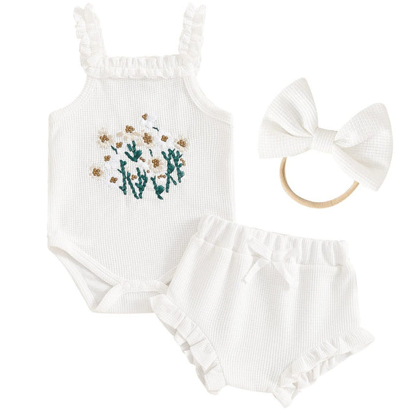 Pixie Floral Set White