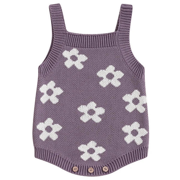 Joanna Knit Romper Violet
