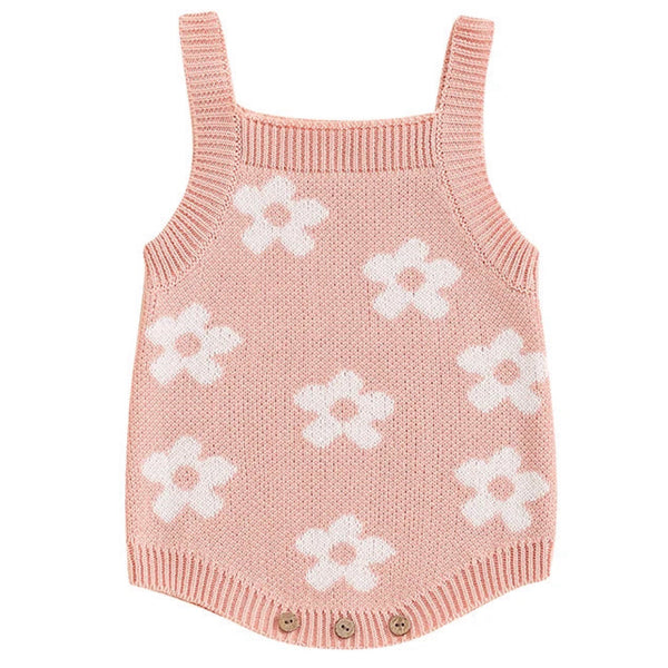 Joanna Knit Romper Pink