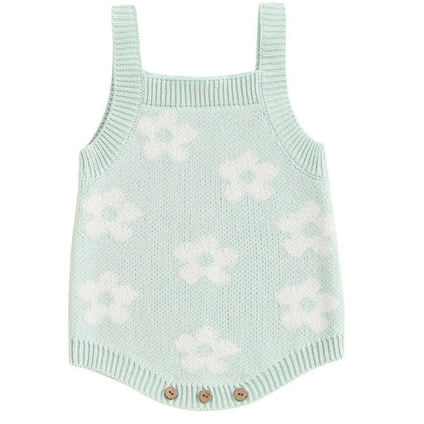 Joanna Knit Romper Ocean