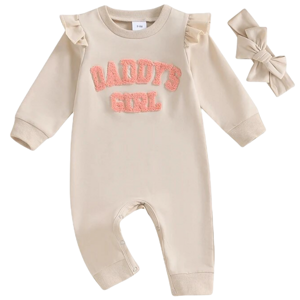 Daddy's Girl Jumpsuit Cream