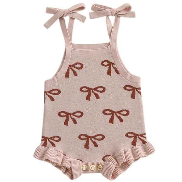 Maddi Bow Knit Romper
