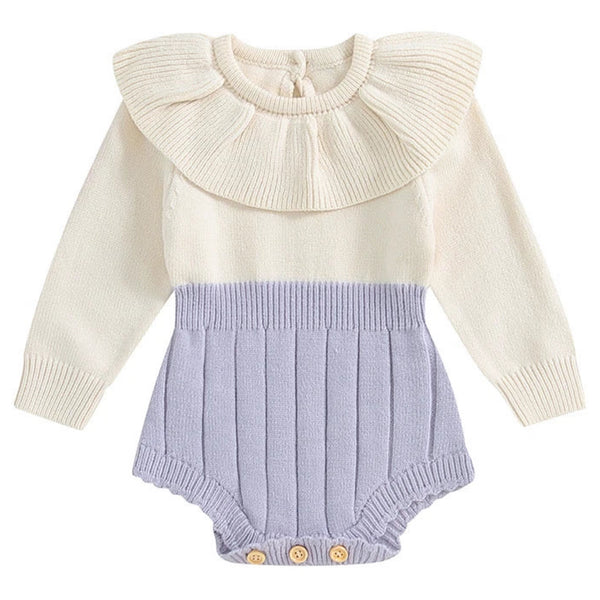 Eliana Knit Romper Purple