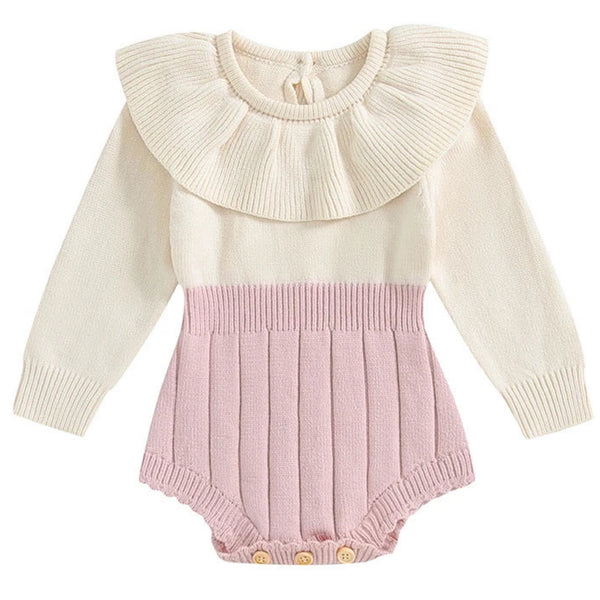 Eliana Knit Romper Pink