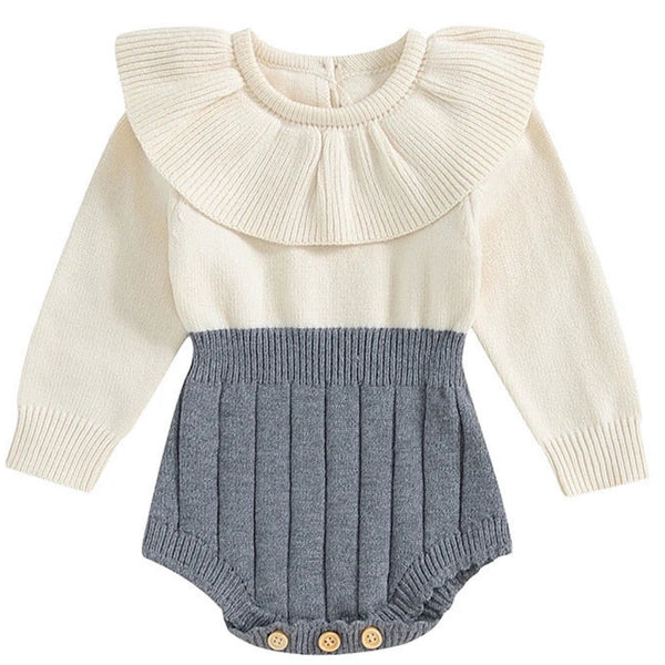 Eliana Knit Romper Grey