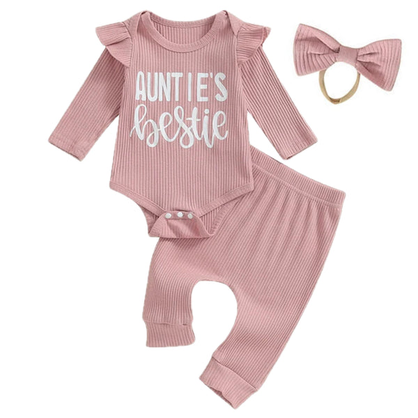 Auntie's Bestie Flutter Set Pink