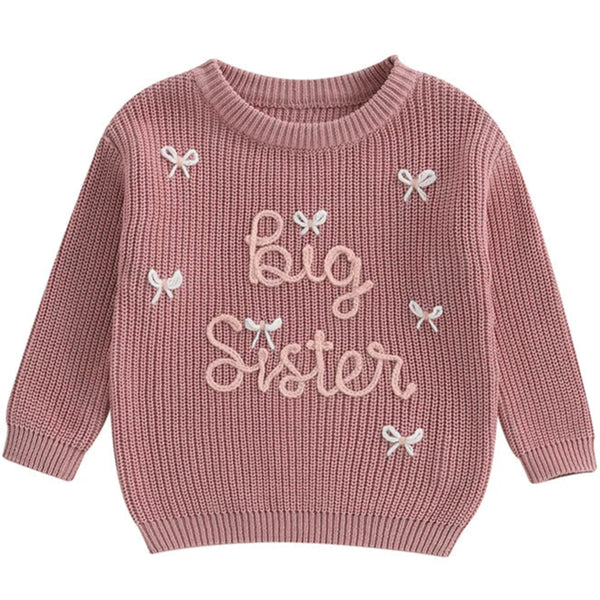 Big Sister Chunky Knit Jumper Pink