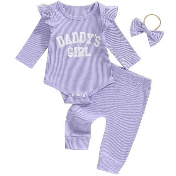Daddy's Girl Flutter Set Purple