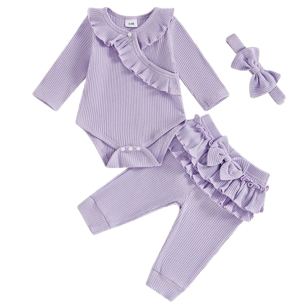 Sally Ruffle Set Purple