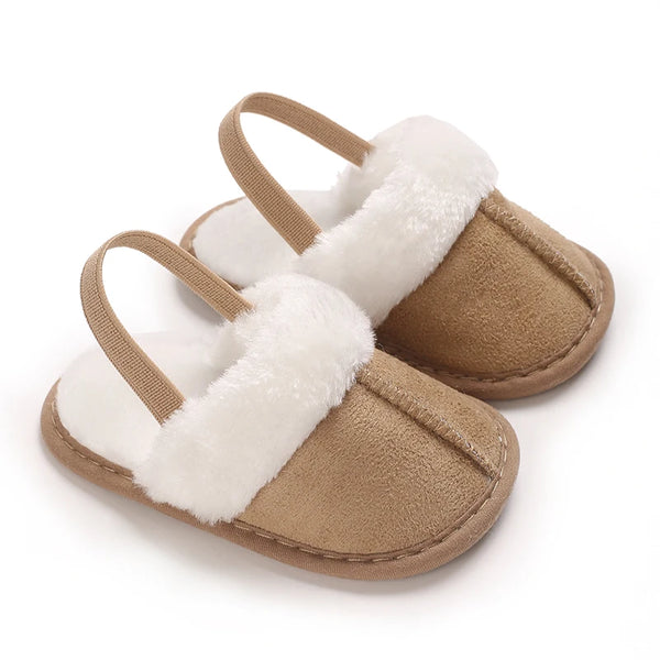 Sling Back Slippers Beige