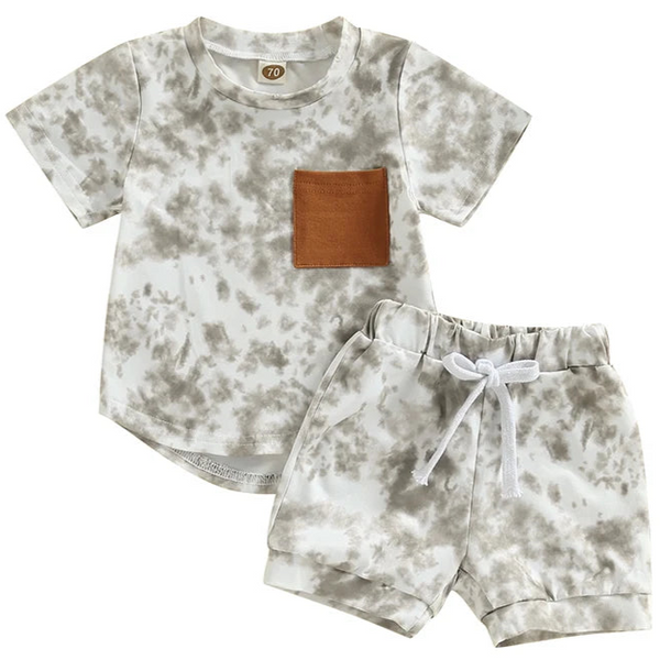 Tyson Tie-Dye Set Grey