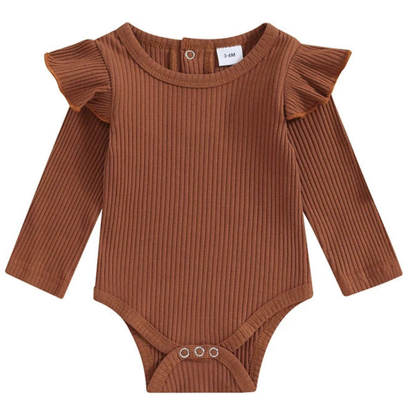 Hara Long Sleeve Romper Auburn