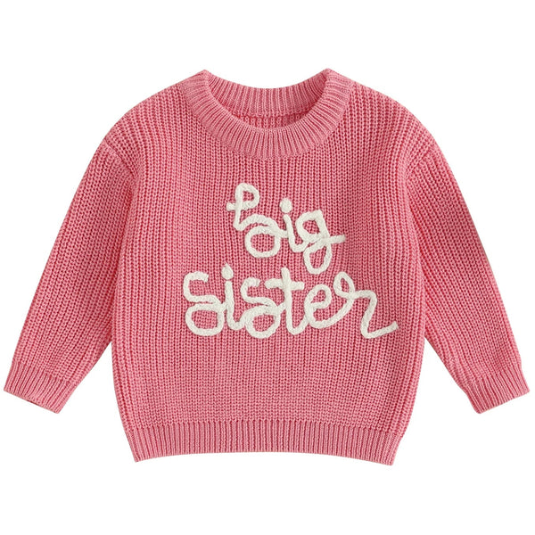 Big Sister Knit Jumper Pink