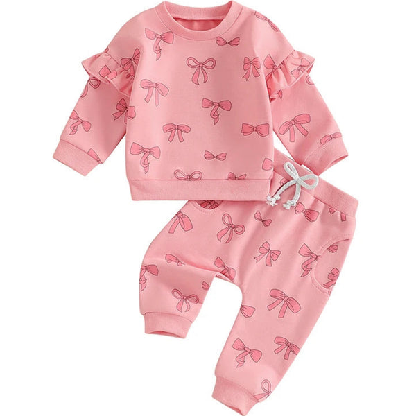 Baby Bow Tracksuit Pink