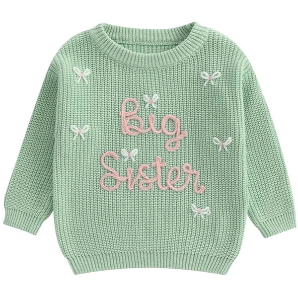 Big Sister Chunky Knit Jumper Green