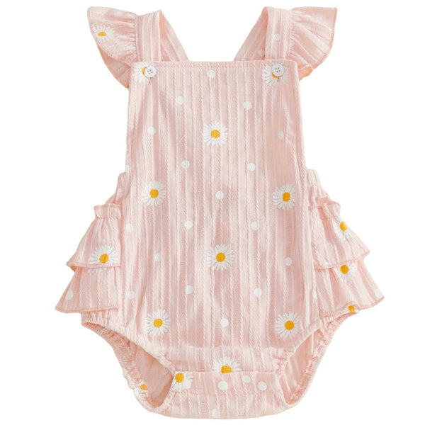 Luna Daisy Frill Baby Romper