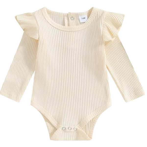 Hara Long Sleeve Romper Cream