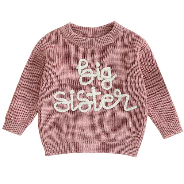 Big Sister Knit Jumper Dusty Pink
