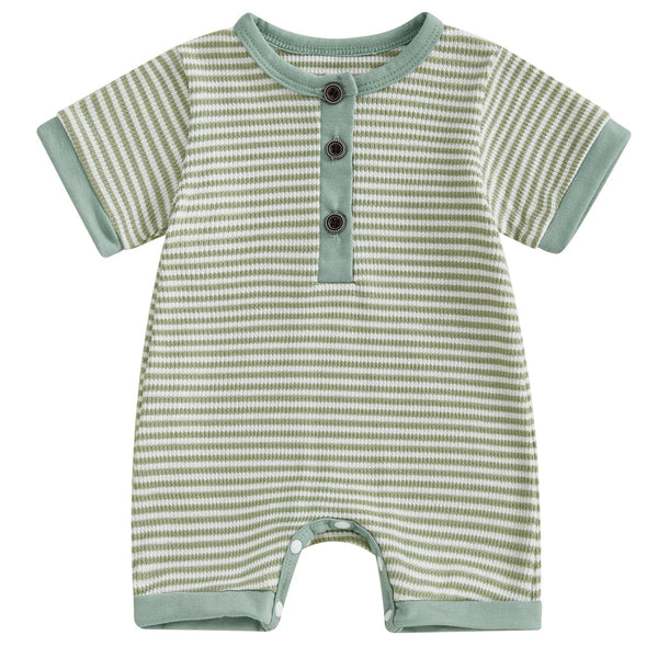 Ribbed Shorty Jumpsuit Green