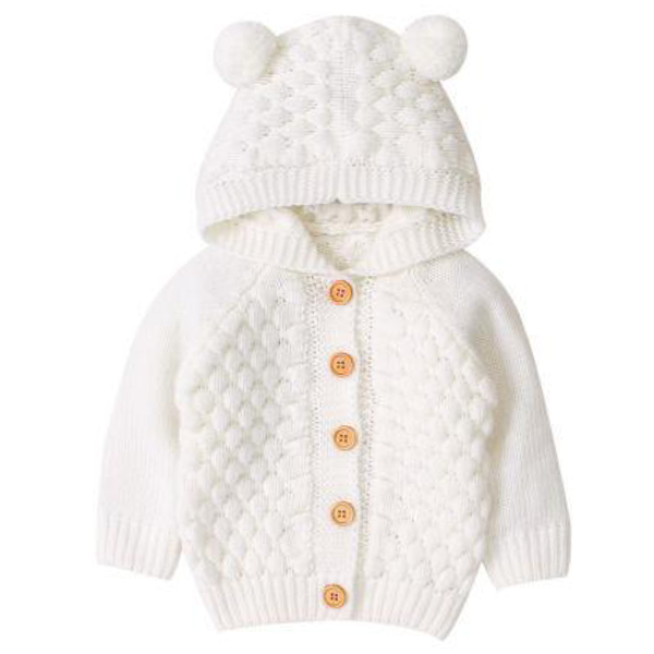 Baby Bear Knit White