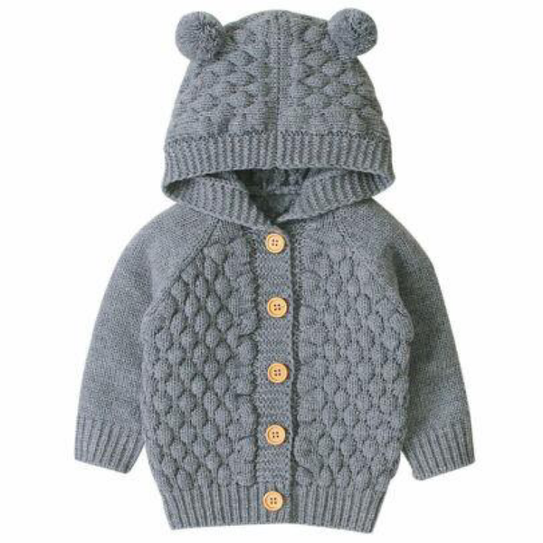 Baby Bear Knit Grey