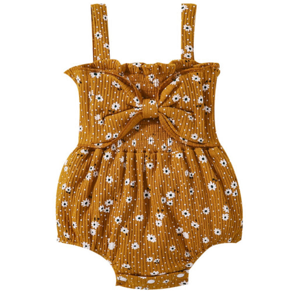 Jenny Bow Romper Earth