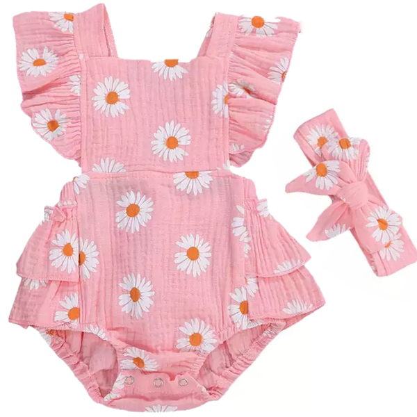 Daisy Romper Pink