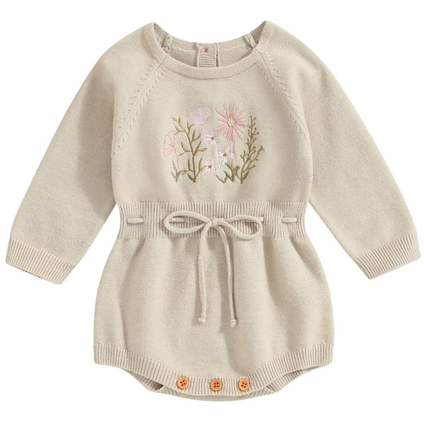 Florence Knit Romper Cream