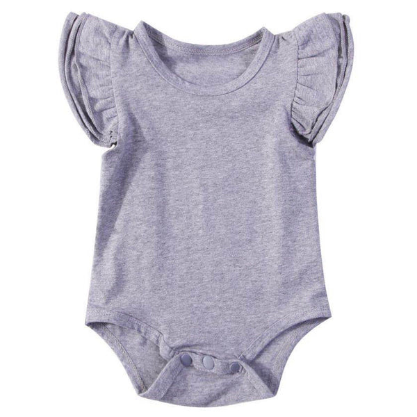 Flutter Romper Short Grey