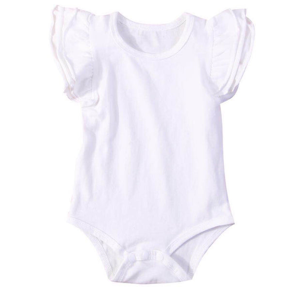 Flutter Romper Short White