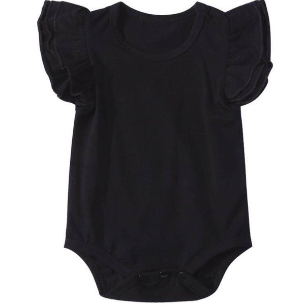 Flutter Romper Short Black