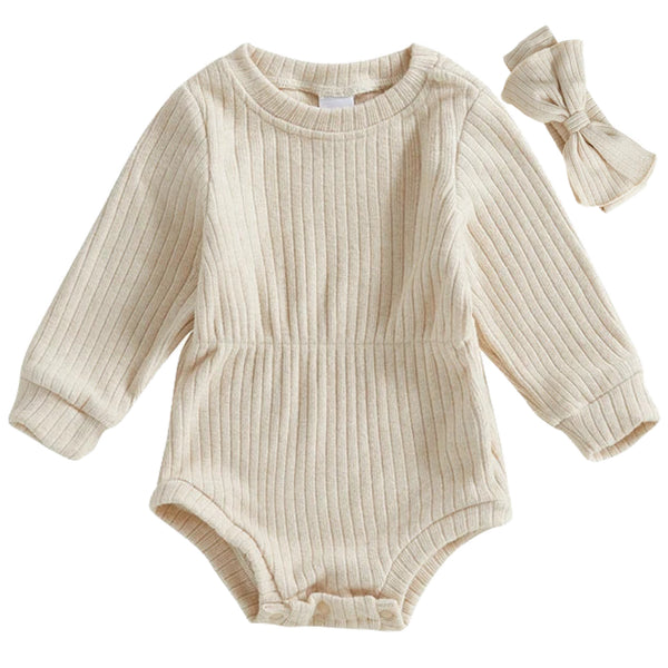 Mali Ribbed Romper Cream