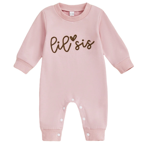 Lil Sis Romper Pink