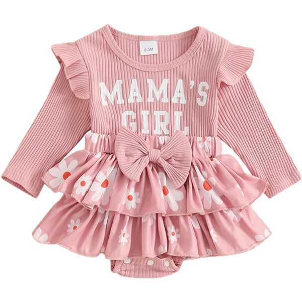 Mamma's Girl Daisy Flutter Romper Pink