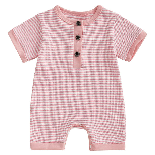 Ribbed Shorty Jumpsuit Pink