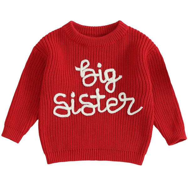 Big Sister Knit Jumper Red